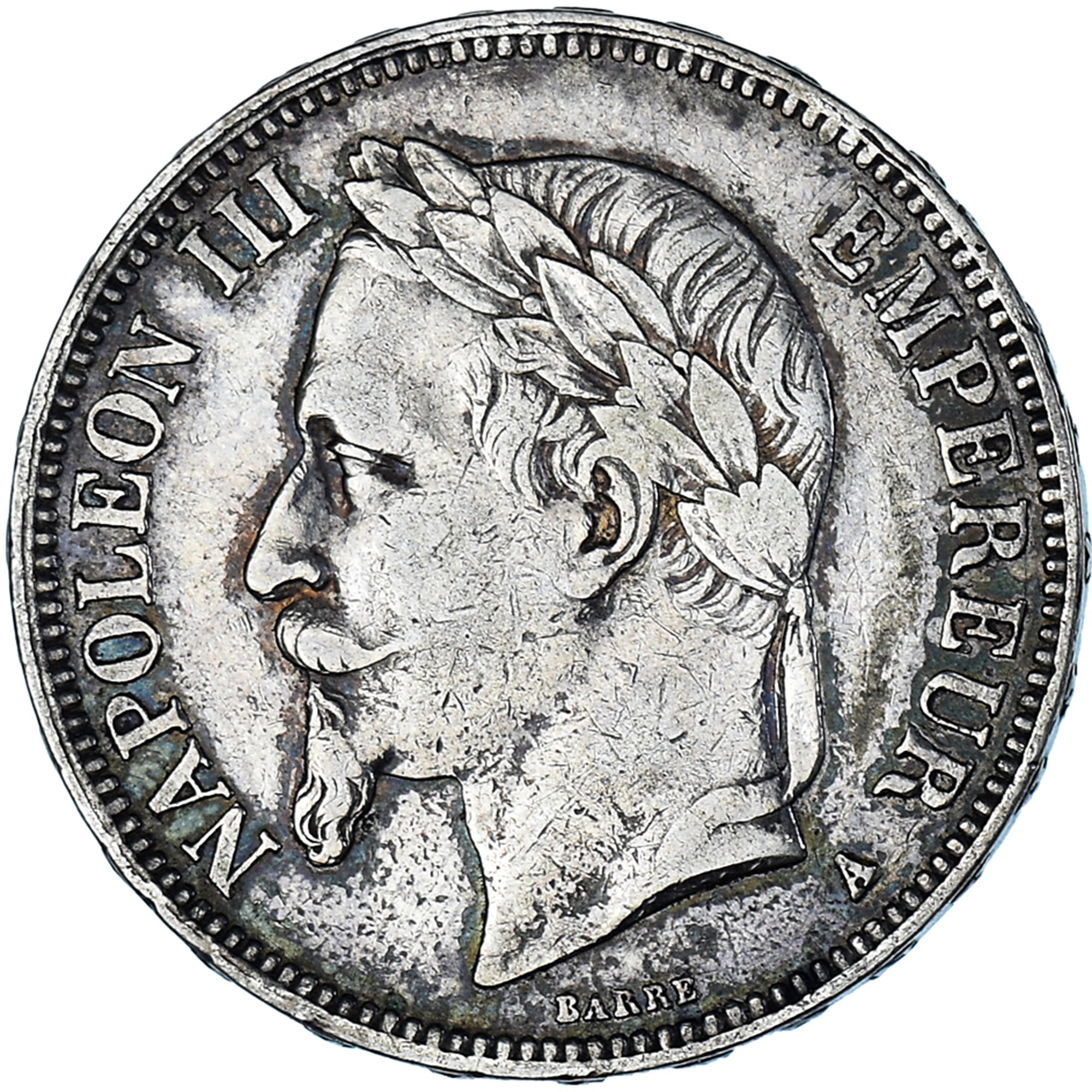 Coin, France, Napoleon III, 5 Francs, 1867, Paris, VF(20-25), Silver, KM:799.1