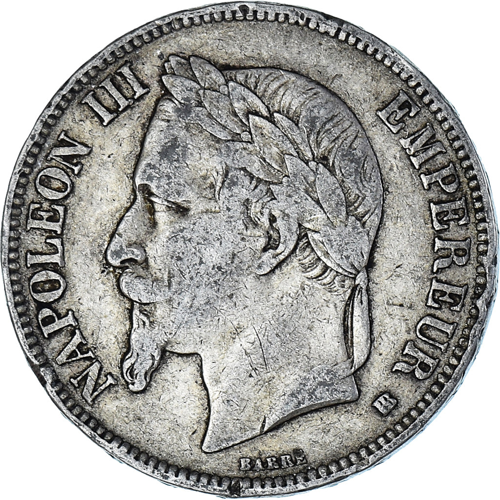 Coin, France, Napoléon III, 5 Francs, 1869, Strasbourg, VF(20-25), Silver