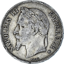 Coin, France, Napoléon III, 5 Francs, 1869, Strasbourg, VF(20-25), Silver