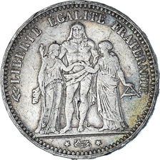 Coin, France, Hercule, 5 Francs, 1873, Bordeaux, VF(20-25), Silver, KM:820.2