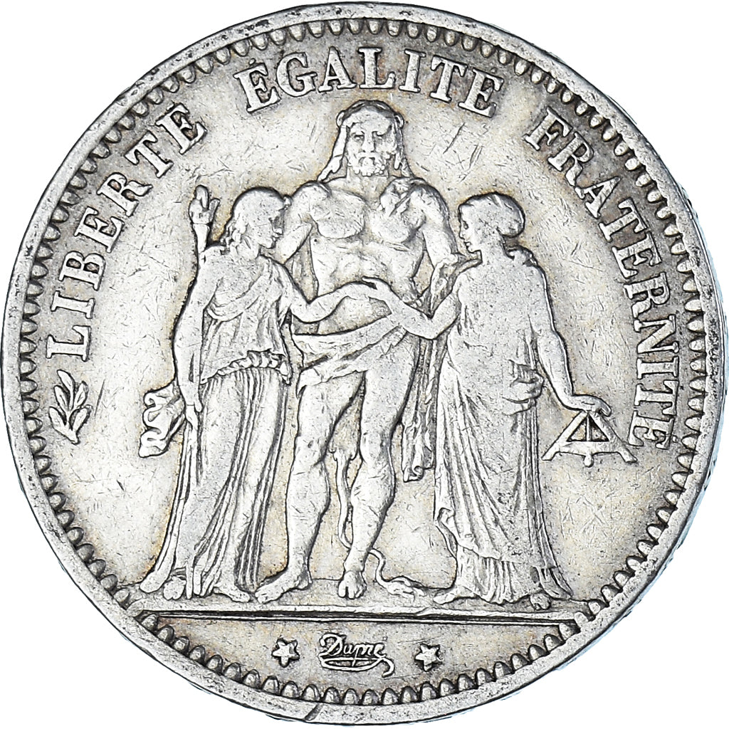 Coin, France, Hercule, 5 Francs, 1873, Paris, VF(20-25), Silver, KM:820.1
