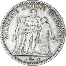 Coin, France, Hercule, 5 Francs, 1873, Paris, VF(20-25), Silver, KM:820.1