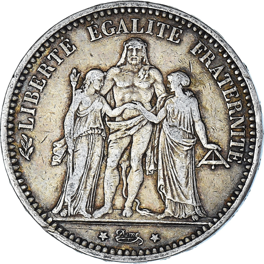 Coin, France, Hercule, 5 Francs, 1873, Paris, VF(30-35), Silver, KM:820.1