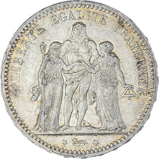 Coin, France, Hercule, 5 Francs, 1873, Paris, EF(40-45), Silver, KM:820.1