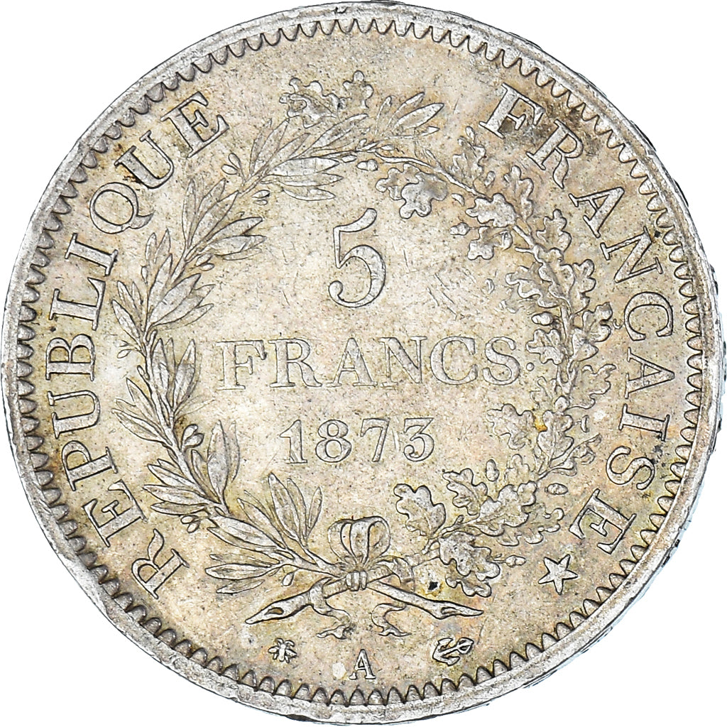 Coin, France, Hercule, 5 Francs, 1873, Paris, EF(40-45), Silver, KM:820.1