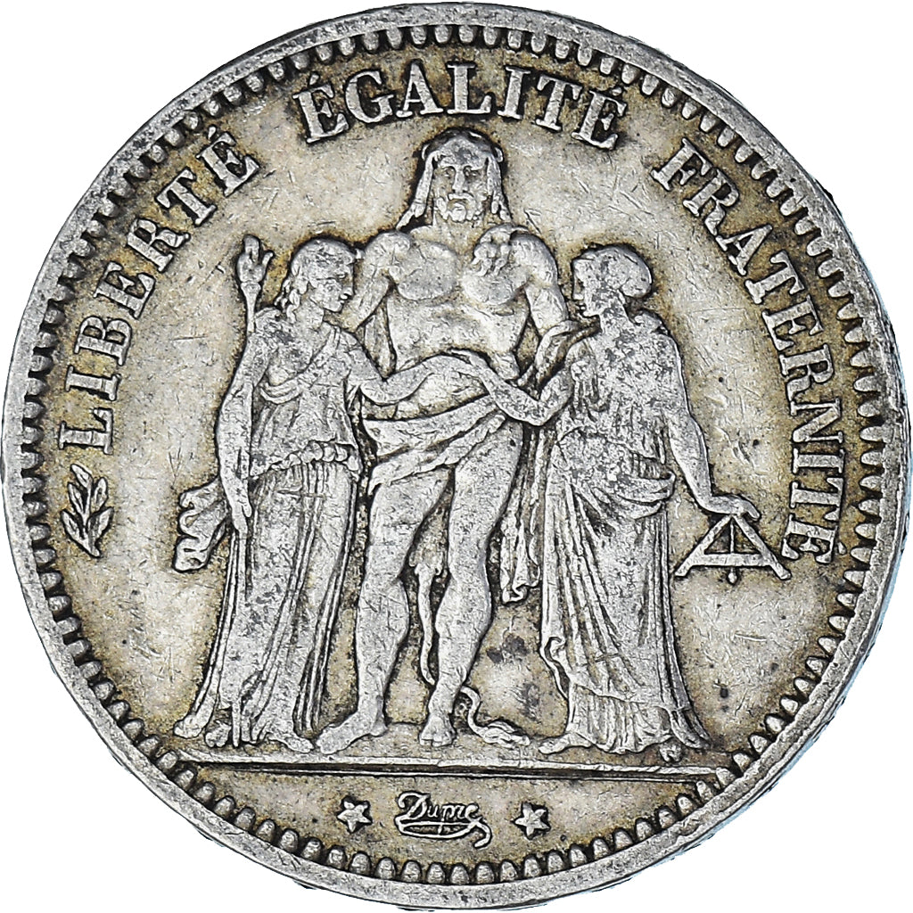 Monnaie, France, Hercule, 5 Francs, 1873, Paris, TTB, Argent, Gadoury:745a