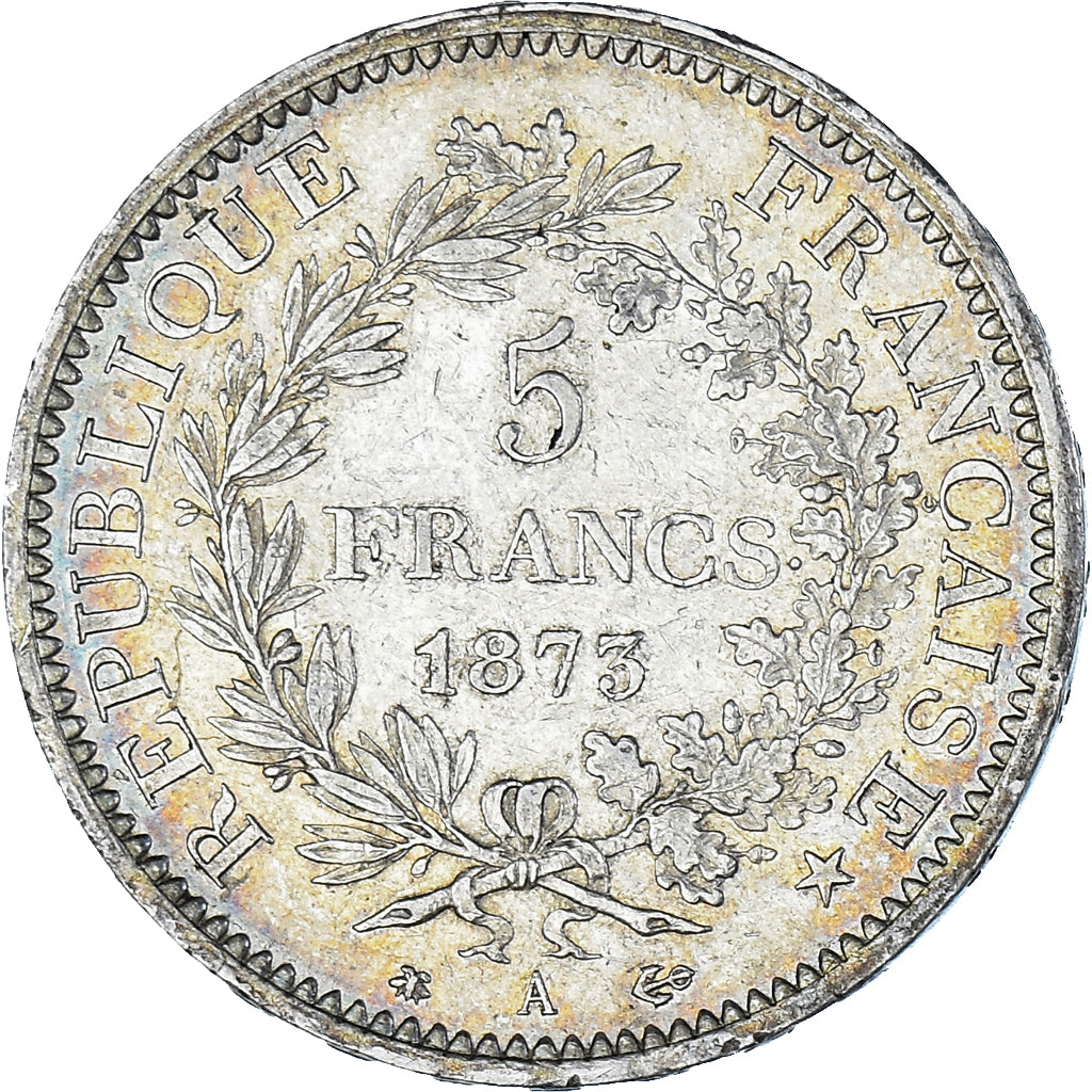 Coin, France, Hercule, 5 Francs, 1873, Paris, AU(55-58), Silver, KM:820.1