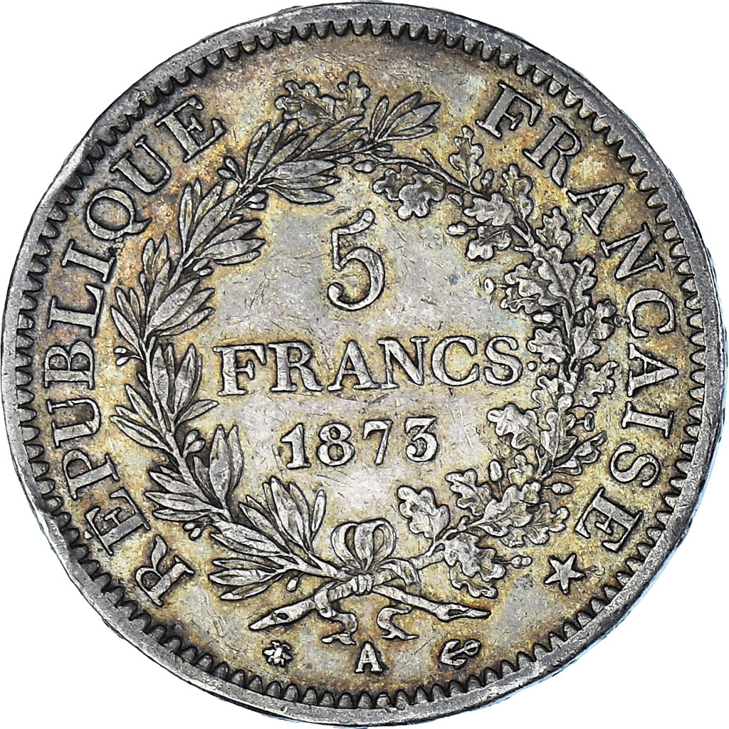 Coin, France, Hercule, 5 Francs, 1873, Paris, AU(55-58), Silver, KM:820.1