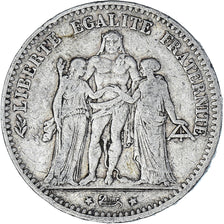 Coin, France, Hercule, 5 Francs, 1875, Paris, VF(20-25), Silver, KM:820.1