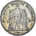 Moneta, Francia, Hercule, 5 Francs, 1875, Paris, MB+, Argento, KM:820.1