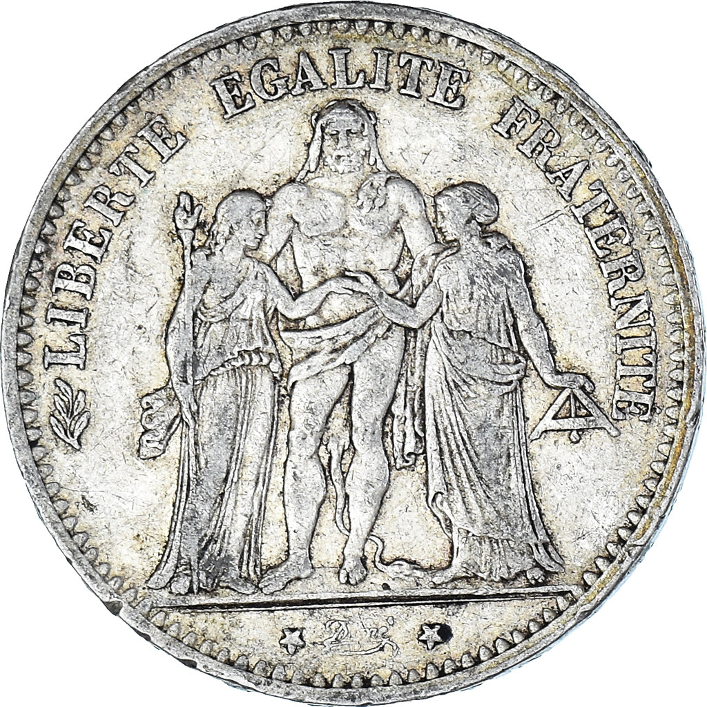 Coin, France, Hercule, 5 Francs, 1875, Paris, EF(40-45), Silver, KM:820.1