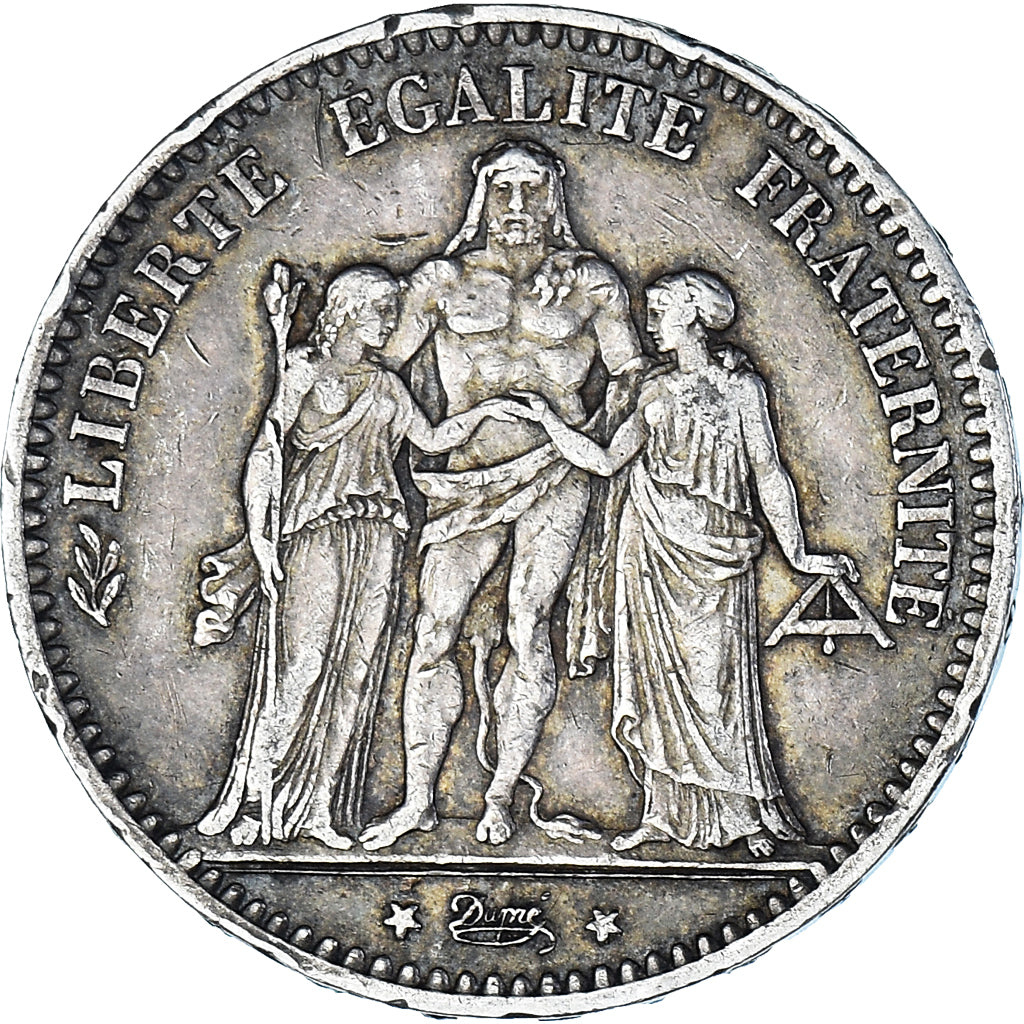 Monnaie, France, Hercule, 5 Francs, 1875, Paris, TTB, Argent, Gadoury:745a