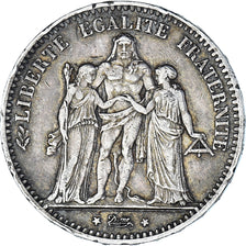 Monnaie, France, Hercule, 5 Francs, 1875, Paris, TTB, Argent, Gadoury:745a