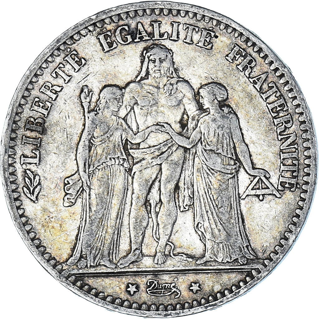 Coin, France, Hercule, 5 Francs, 1875, Paris, EF(40-45), Silver, KM:820.1