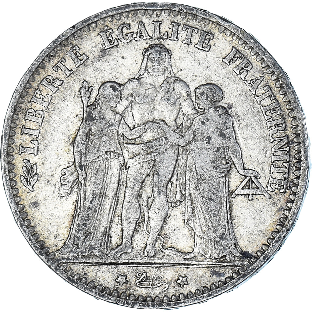 Monnaie, France, Hercule, 5 Francs, 1875, Bordeaux, TB+, Argent, Gadoury:745a