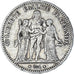 Moneta, Francia, Hercule, 5 Francs, 1876, Paris, MB+, Argento, KM:820.1