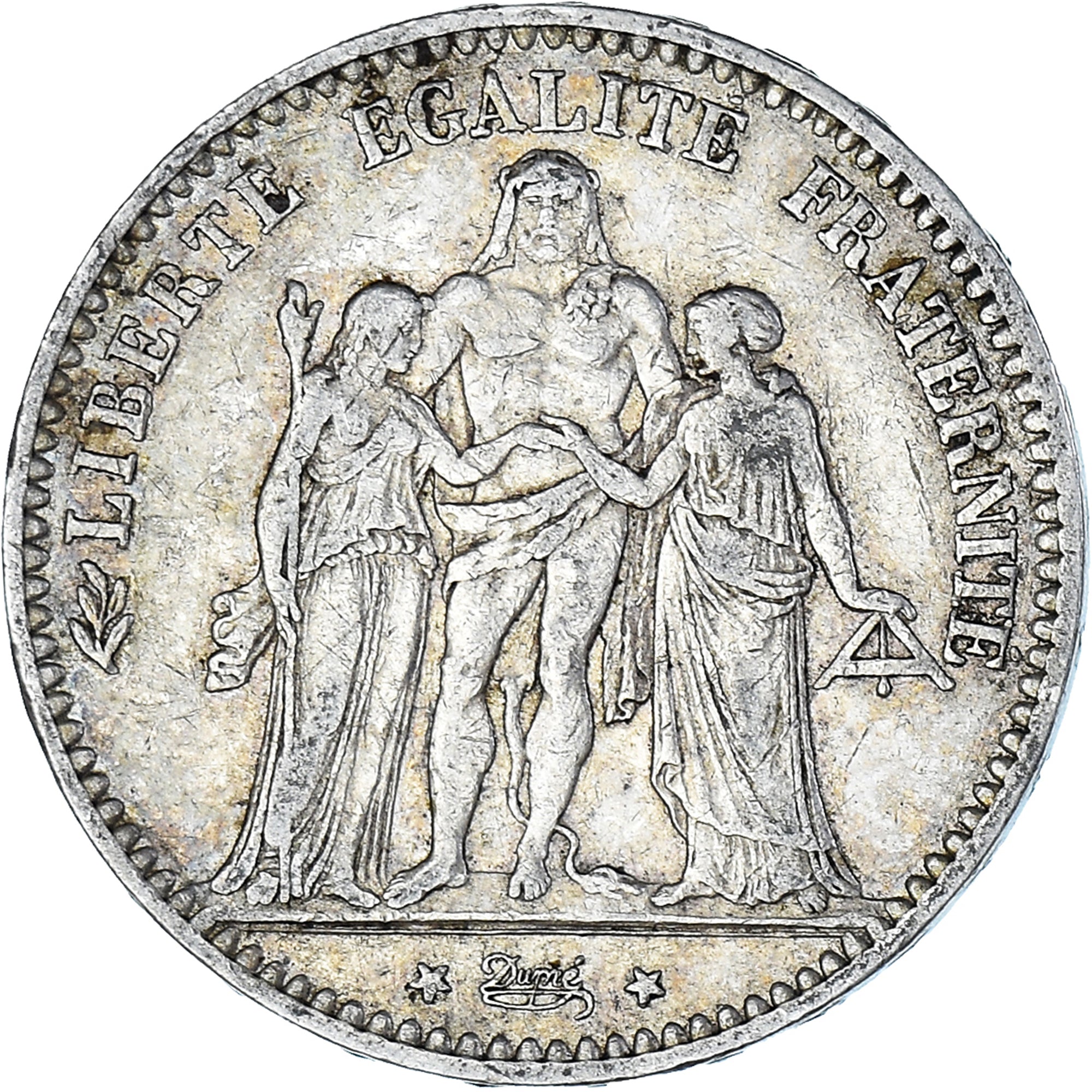 Coin, France, Hercule, 5 Francs, 1876, Paris, EF(40-45), Silver, KM:820.1