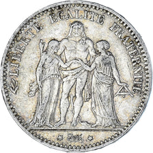 Coin, France, Hercule, 5 Francs, 1876, Paris, EF(40-45), Silver, KM:820.1