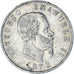 Coin, Italy, Vittorio Emanuele II, 5 Lire, 1872, Milan, EF(40-45), Silver