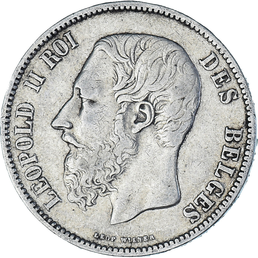 Monnaie, Belgique, Leopold II, 5 Francs, 5 Frank, 1869, TB+, Argent, KM:24