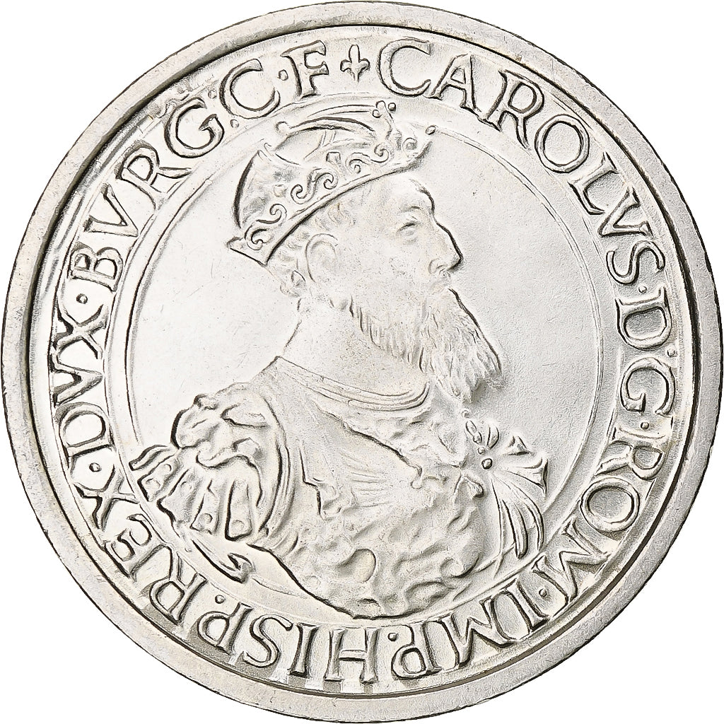Coin, Belgium, 5 Ecu, 1987, MS(60-62), Silver, KM:166