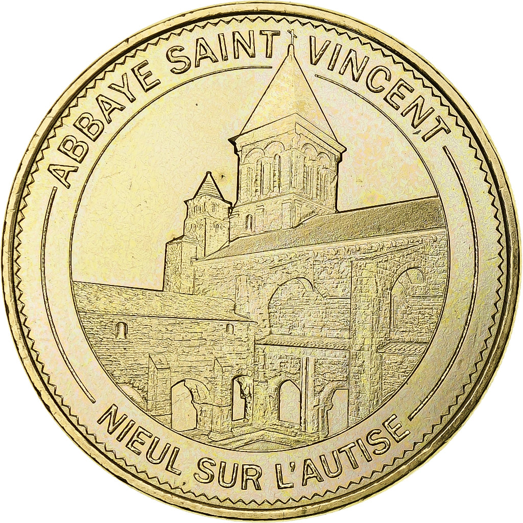 Francia, ficha, Tourist Token, 85/ Abbaye Saint-Vincent - Nieul sur l'Autise