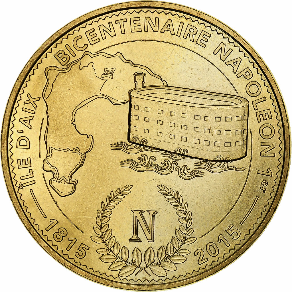 France, Token, Tourist Token, 17/ Bicentenaire Napoléon - Ile d'Aix, 2015