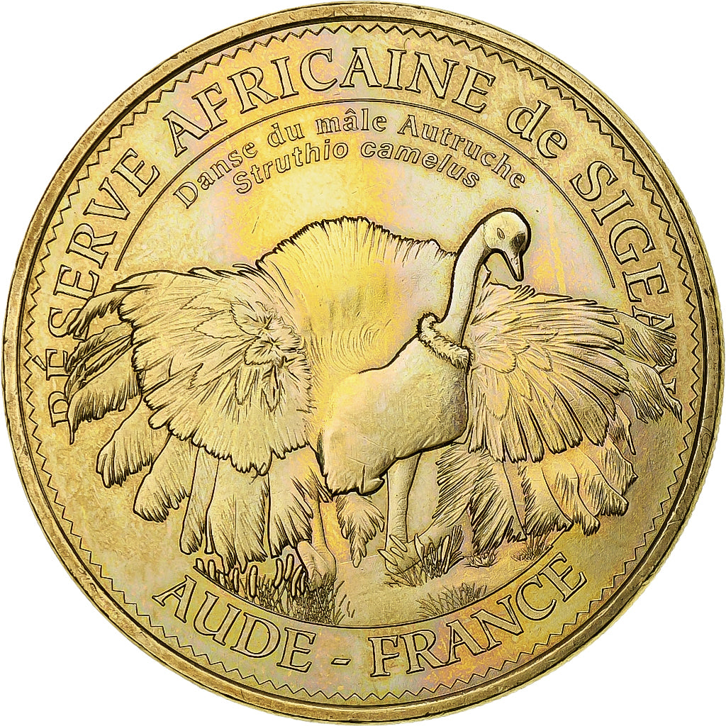 Francia, ficha, Touristic token, Sigean - Réserve n°21 - L'autruche, 2015