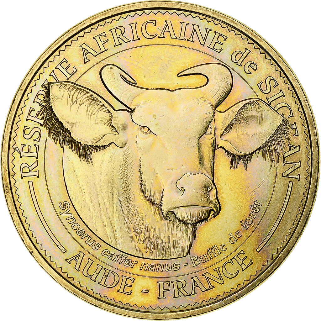 Francja, Token, Żeton turystyczny, Sigean - Réserve n°22 - Le buffle, 2015