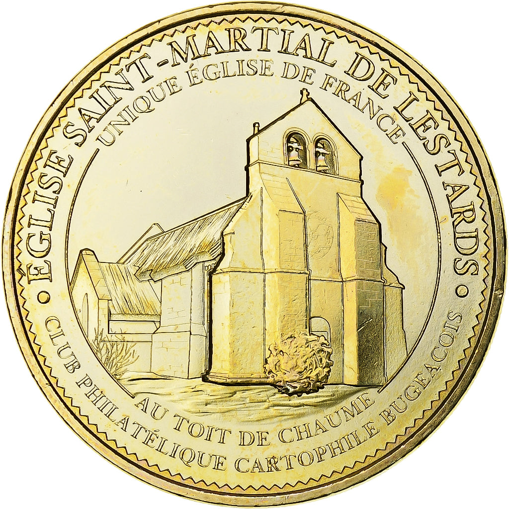 França, Token, Token Turístico, 19/ LESTARDS Eglise Saint-Martial, 2014