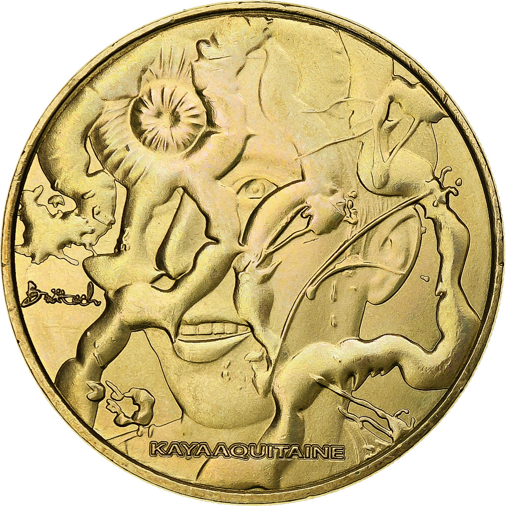 Frankrijk, Token, Tourist Token, Kaya Aquitaine, 2014, Monnaie de Paris, UNC-