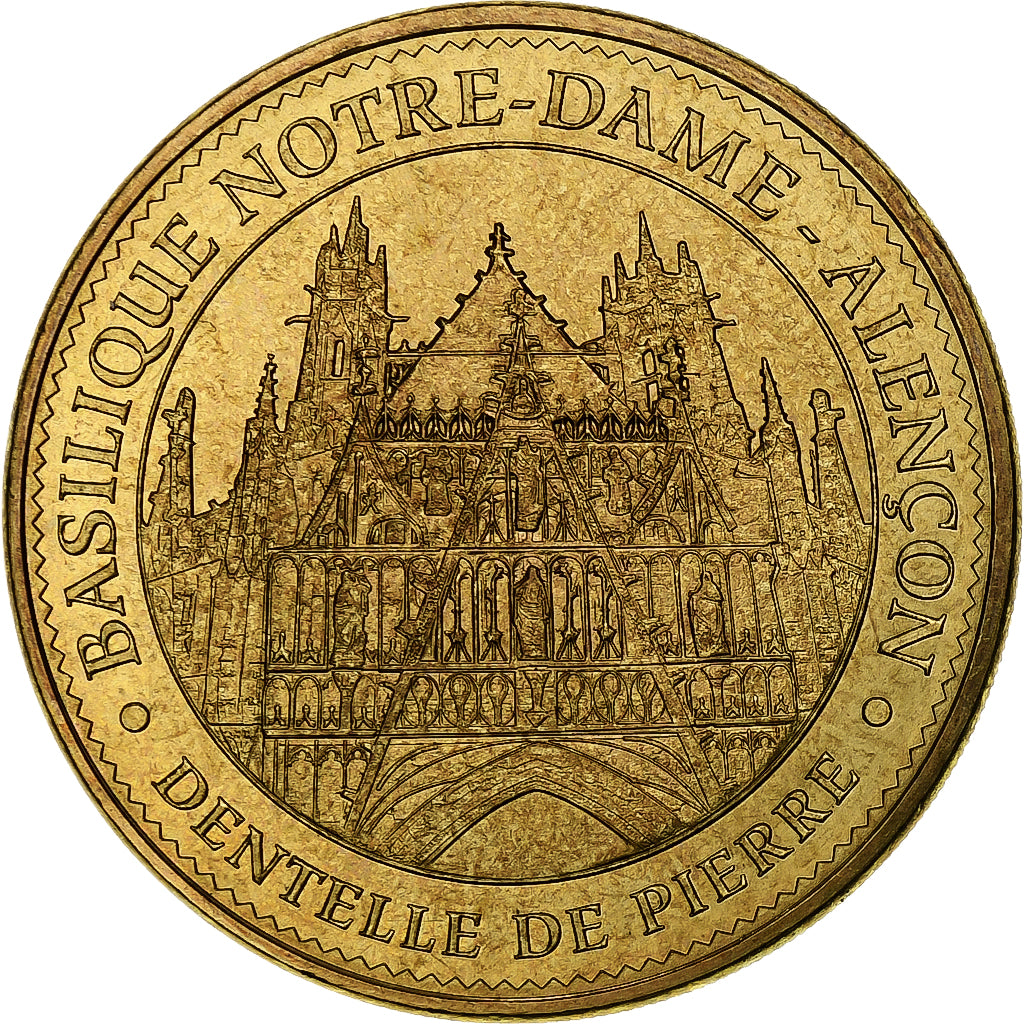 Francja, Token, Żeton turystyczny, 61/ Basilique Notre-Dame - Alençon, 2015