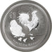 Australia, Year of the Rooster, 1 Dollar, 2017, 1 Oz, MS(65-70), Srebro