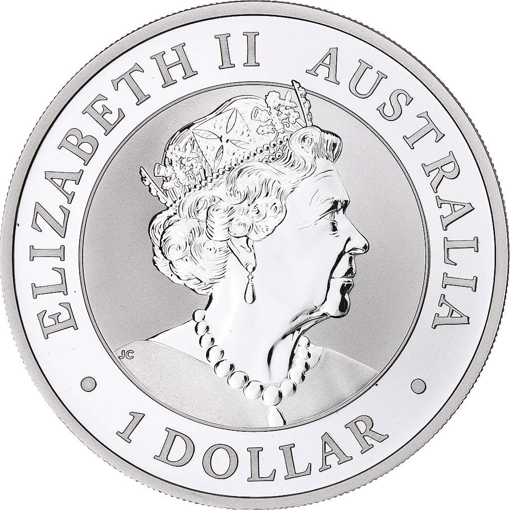 Coin, Australia, Elizabeth II, Australian Kookaburra, 1 Dollar, 1 Oz, 2019