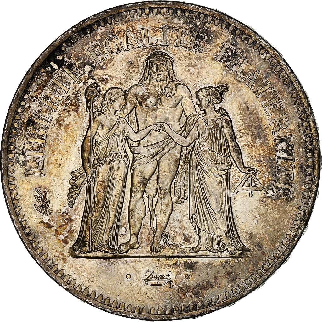 Coin, France, Hercule, 50 Francs, 1978, Paris, MS(60-62), Silver, KM:941.1