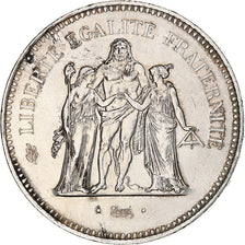 Coin, France, Hercule, 50 Francs, 1979, Paris, MS(60-62), Silver, KM:941.1
