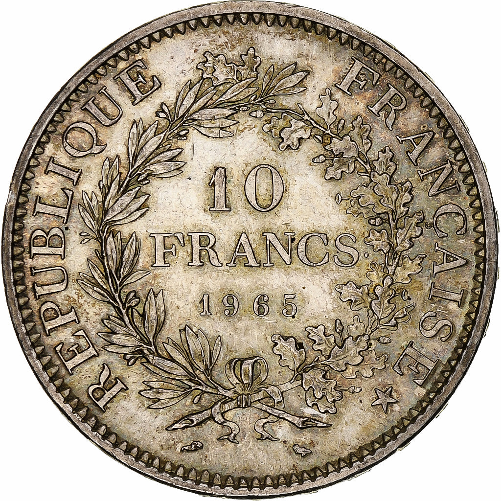 Coin, France, Hercule, 10 Francs, 1965, Paris, MS(60-62), Silver, KM:932
