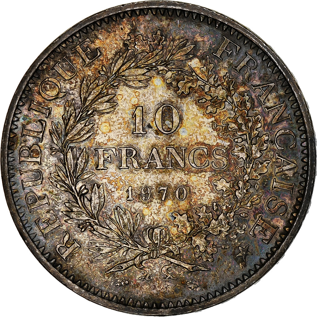 Coin, France, Hercule, 10 Francs, 1970, Paris, MS(60-62), Silver, KM:932