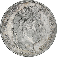Moneda, Francia, Louis-Philippe, 5 Francs, 1836, Paris, BC, Plata, KM:749.1