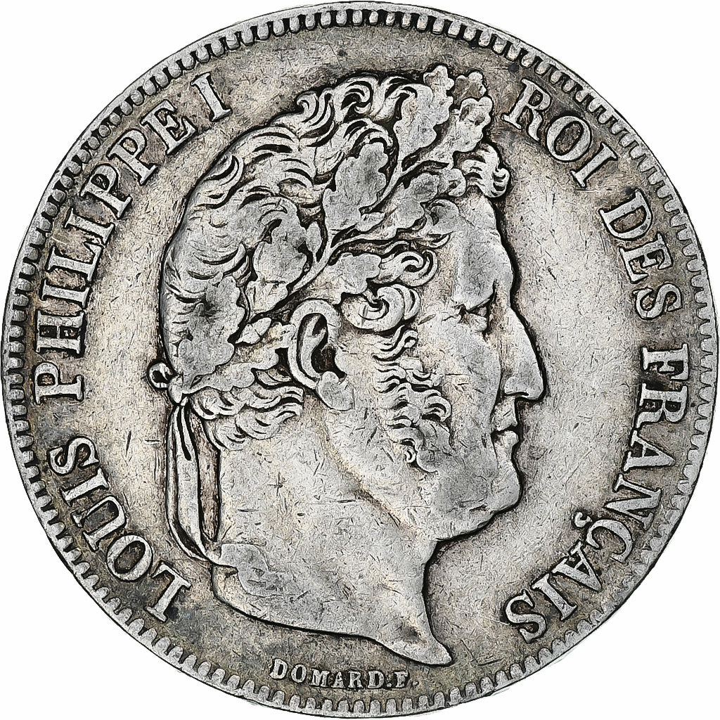 Monnaie, France, Louis-Philippe, 5 Francs, 1836, Rouen, TB+, Argent