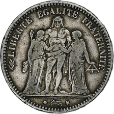 Coin, France, Hercule, 5 Francs, 1873, Paris, VF(20-25), Silver, KM:820.1