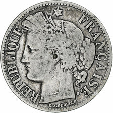 Monnaie, France, Cérès, 2 Francs, 1870, Bordeaux, B+, Argent, Gadoury:529