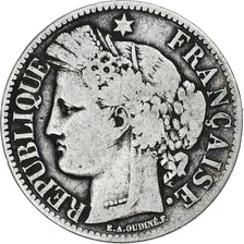 Moneta, Francia, Cérès, 2 Francs, 1870, Bordeaux, B+, Argento, KM:816.2
