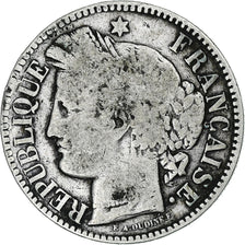 Monnaie, France, Cérès, 2 Francs, 1871, Bordeaux, B+, Argent, Gadoury:529