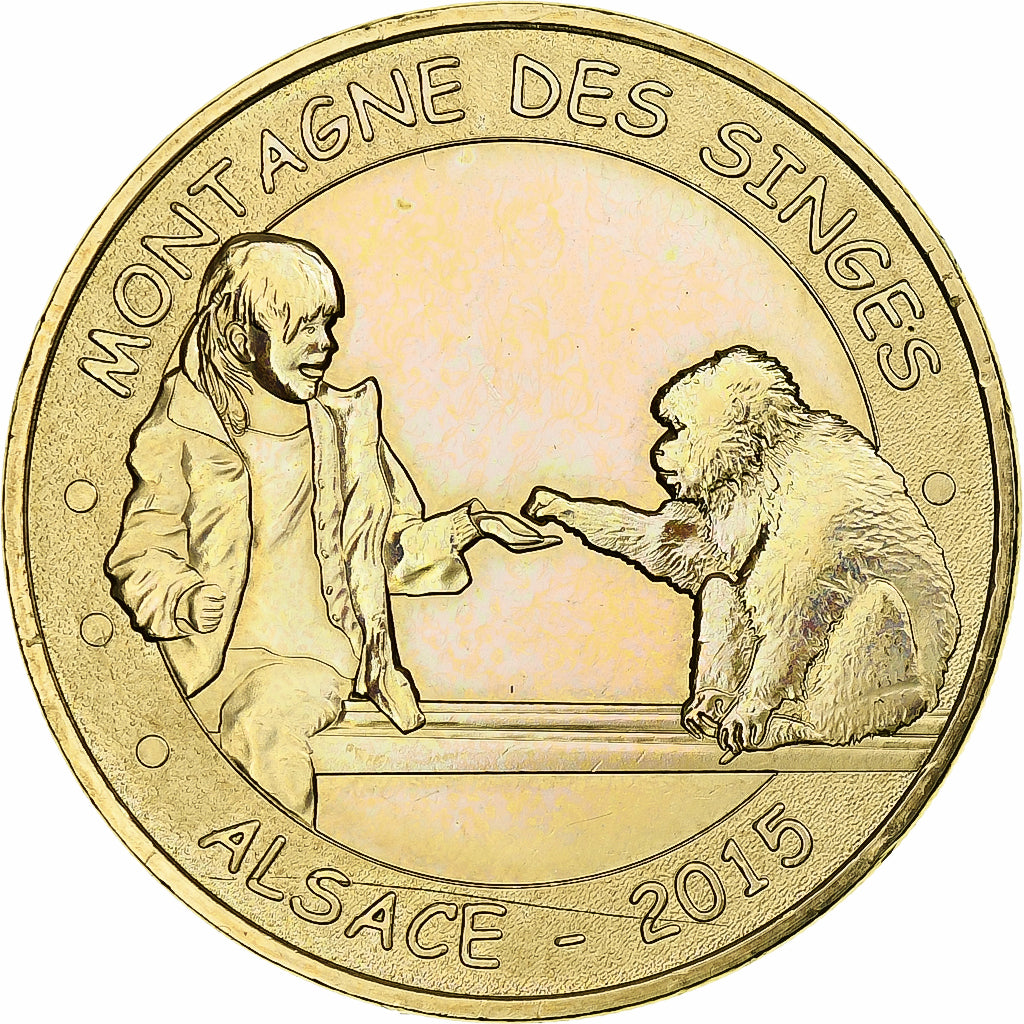 Francja, Token, Żeton turystyczny, Kintzheim -  Montagne des Singes n°10