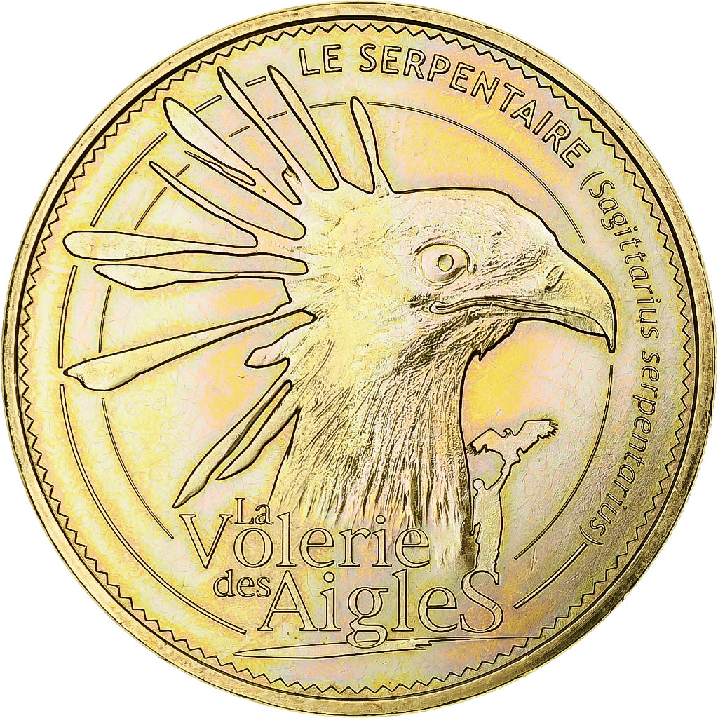 Francja, Token, Żeton turystyczny, Kintzheim -  Volerie des Aigles n° 6, 2015