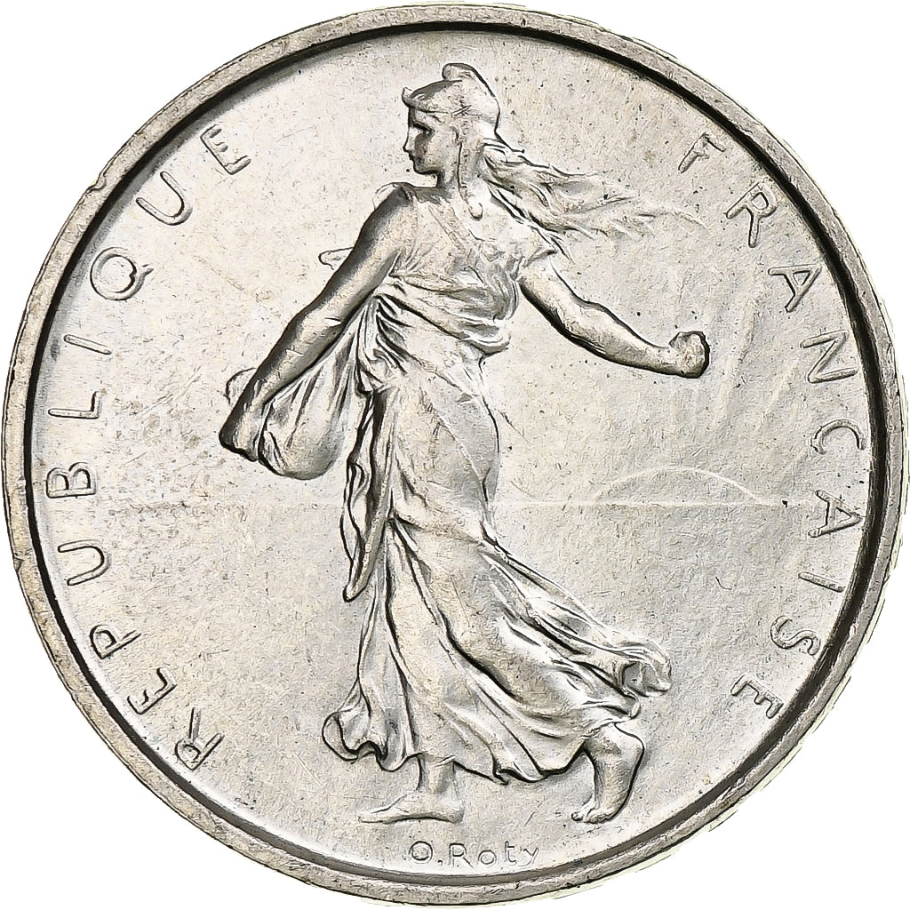France, Semeuse, 5 Francs, 1963, Paris, MS(64), Silver, KM:926, Gadoury:770