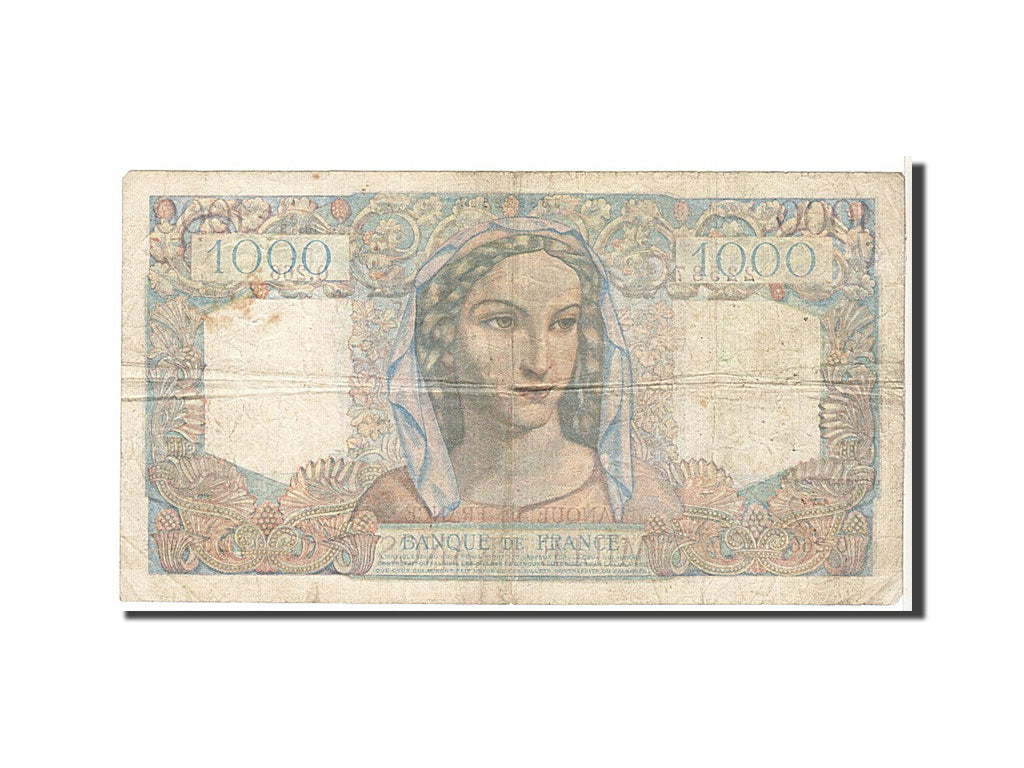 France, 1000 Francs, 1 000 F 1945-1950 ''Minerve et Hercule'', 1946, KM #130a,..