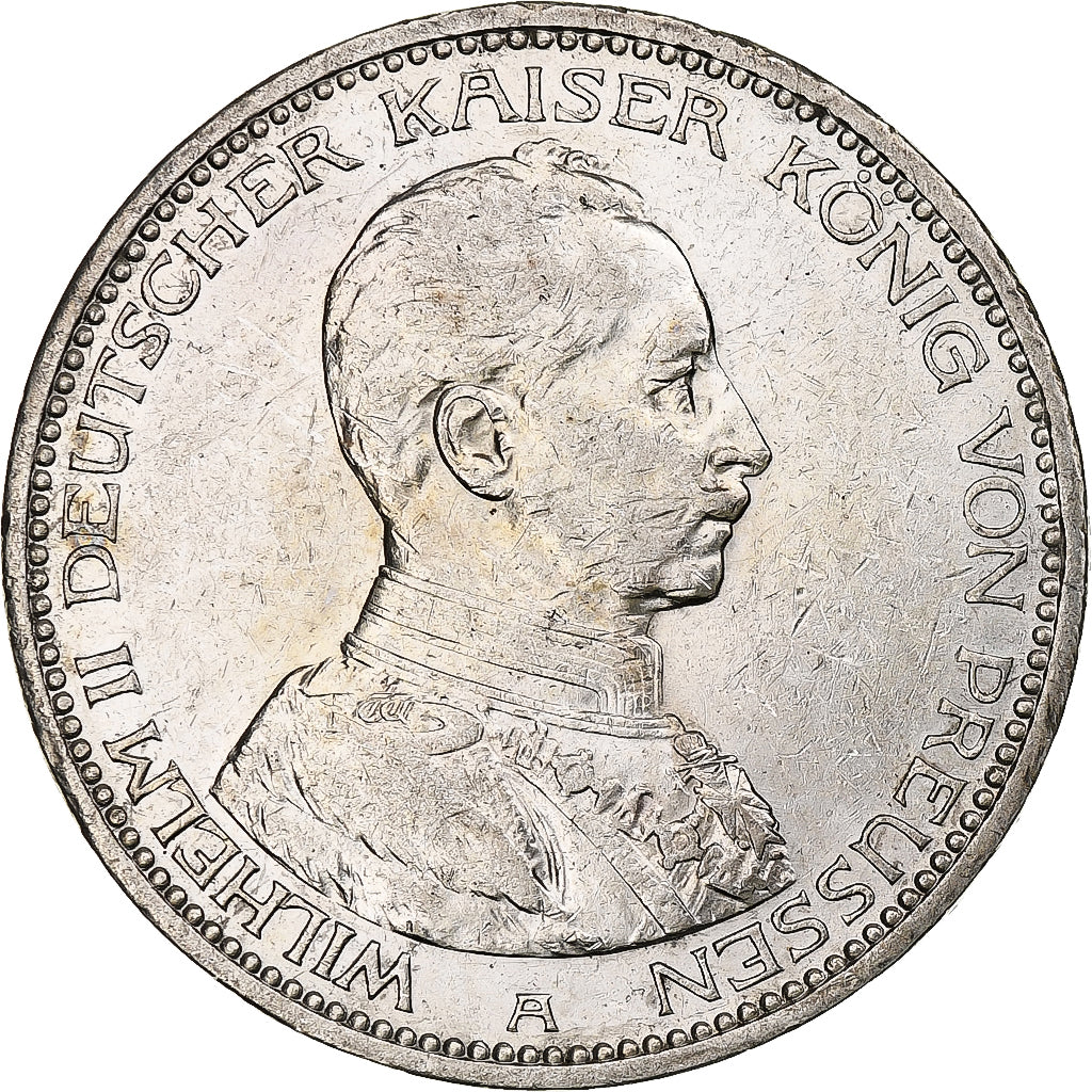 Etats allemands, PRUSSIA, Wilhelm II, 5 Mark, 1913, Berlin, TTB+, Argent, KM:536