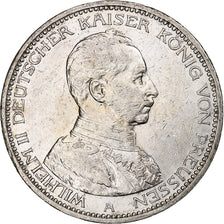 German States, PRUSSIA, Wilhelm II, 5 Mark, 1913, Berlin, AU(50-53), Silver